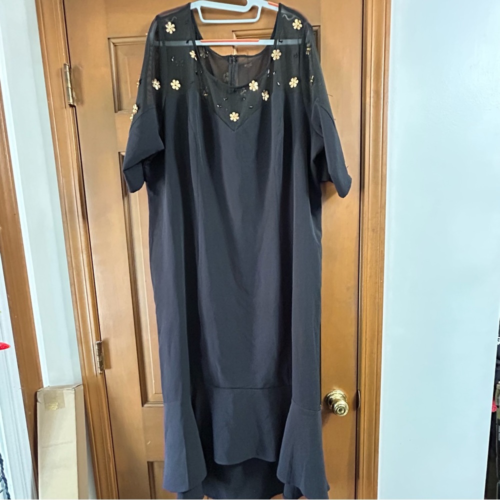 Christian Siriano Black Asymmetrical High Low Dress